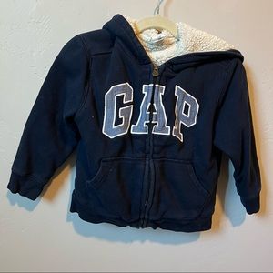 babyGap Logo Sherpa-Lined Hoodie